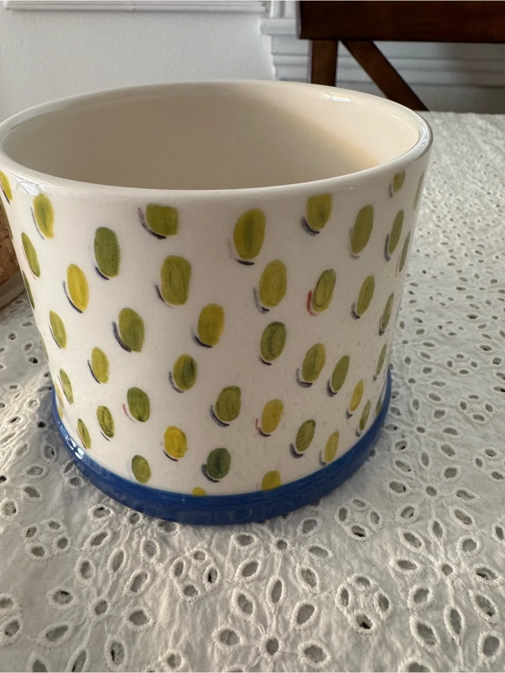 MacKenzie-Childs Small Carnaby Canister with Cork Lid